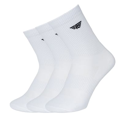 Red Tape Men's Full-Length Socks Pack of 3 | Soft Cotton Solid Socks for Daily Wear, Sports & Office | Breathable & Comfortable Fit