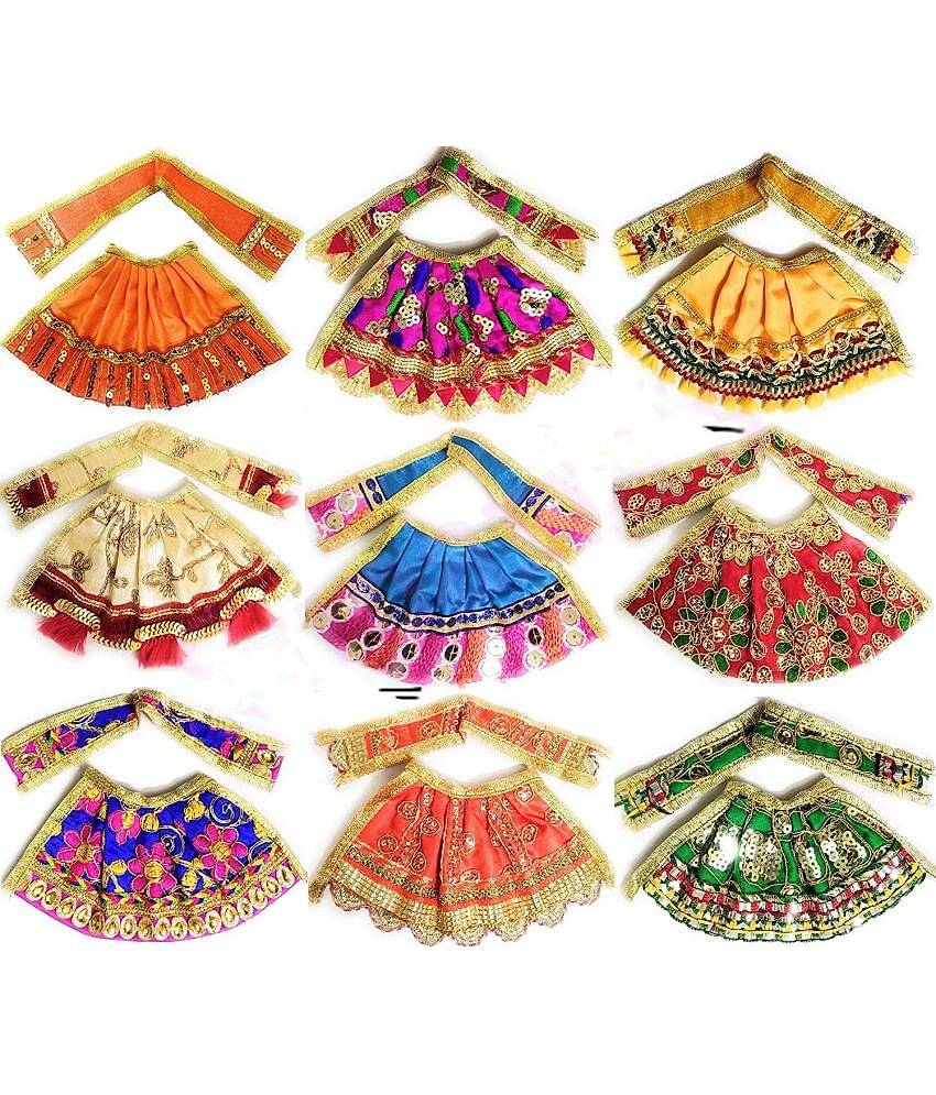 BHARDWAJ RETAILS - God Idol Vastra 7 cm ( Pack of 9 )