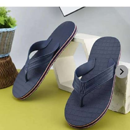 Men Flip Flops Navy Blue Footwear