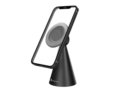 Portronics Mogun 5 Compatible with Magsafe only, Magnetic Universal Phone Holder, Ideal for Desks, 360Rotation & 180Pivot, Sturdy Build Material, Strong Magnetism