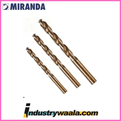 Miranda 2.00 MM Gold Stub Series M2 HSS Paraller Shank Drills Quantity - 10 Pcs Miranda 2.00 MM Gold Stub Series M2 HSS Paraller Shank Drills Quantity - 10 Pcs