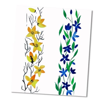 One Stroke Painting on Paper DIY Kit Bookmark by Penkraft
