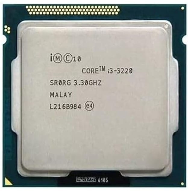 Intel Core i3 3210/3220/3225/3240/3245/3250 3rd Generation, 2.8/2.9/3.0/3.2/3.3/3.4/3.5 GHz, LGA 1155 Socket, 2 Cores, 4 Threads, 3 MB Cache, Desktop Processor, 1 Year Warranty (Silver)
