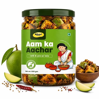 Aam Ka Achar (Mango Pickle) 500 G - Bihari Basket