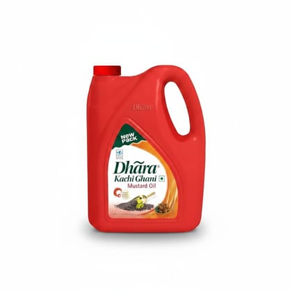 Dhara Kachi Ghani Mustard Oil - 30 kg - One plastic canister