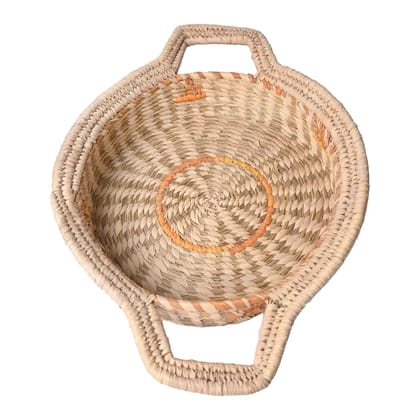 Sabai Grass EcoFriendly Round Fruit Basket with Handle