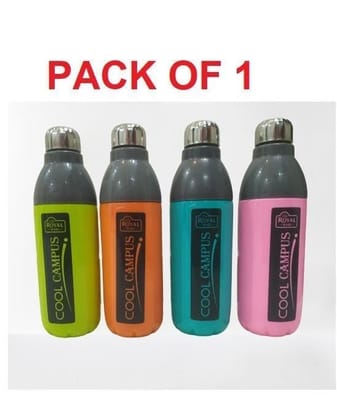 Bottles- Plastic Sports Insulated Water Bottle, 600ml, Set of 1
