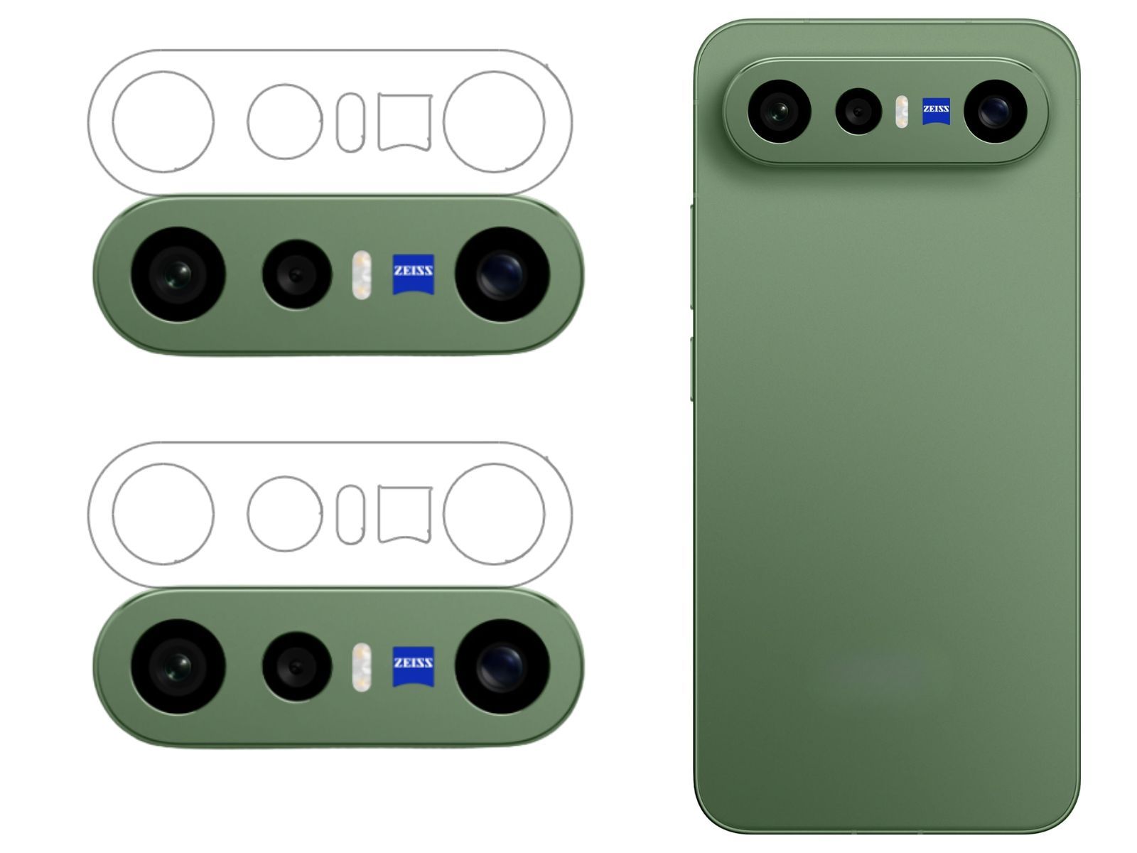 ISAAK Back Camera Lens Protector compatible for Vivo X300 FE (Pack of 2)
