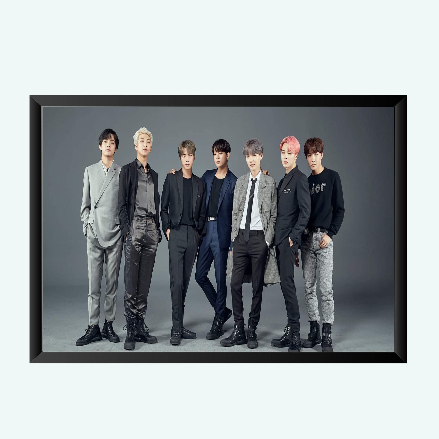 Nokkes Bts Army Bangtan Boy V suga J-Hope Jungkook Jin Jimin Rm 8X12 Inch Size Photo Frame Photo Home Office_bts2_100