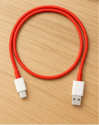 Fast Charging USB-A to USB-C Cable  1 Meter, Durable (Red)