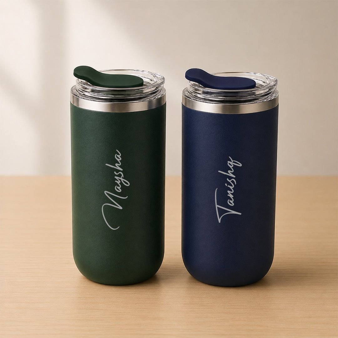 Personalized Gift Stainless Steel Tumbler Set of 2