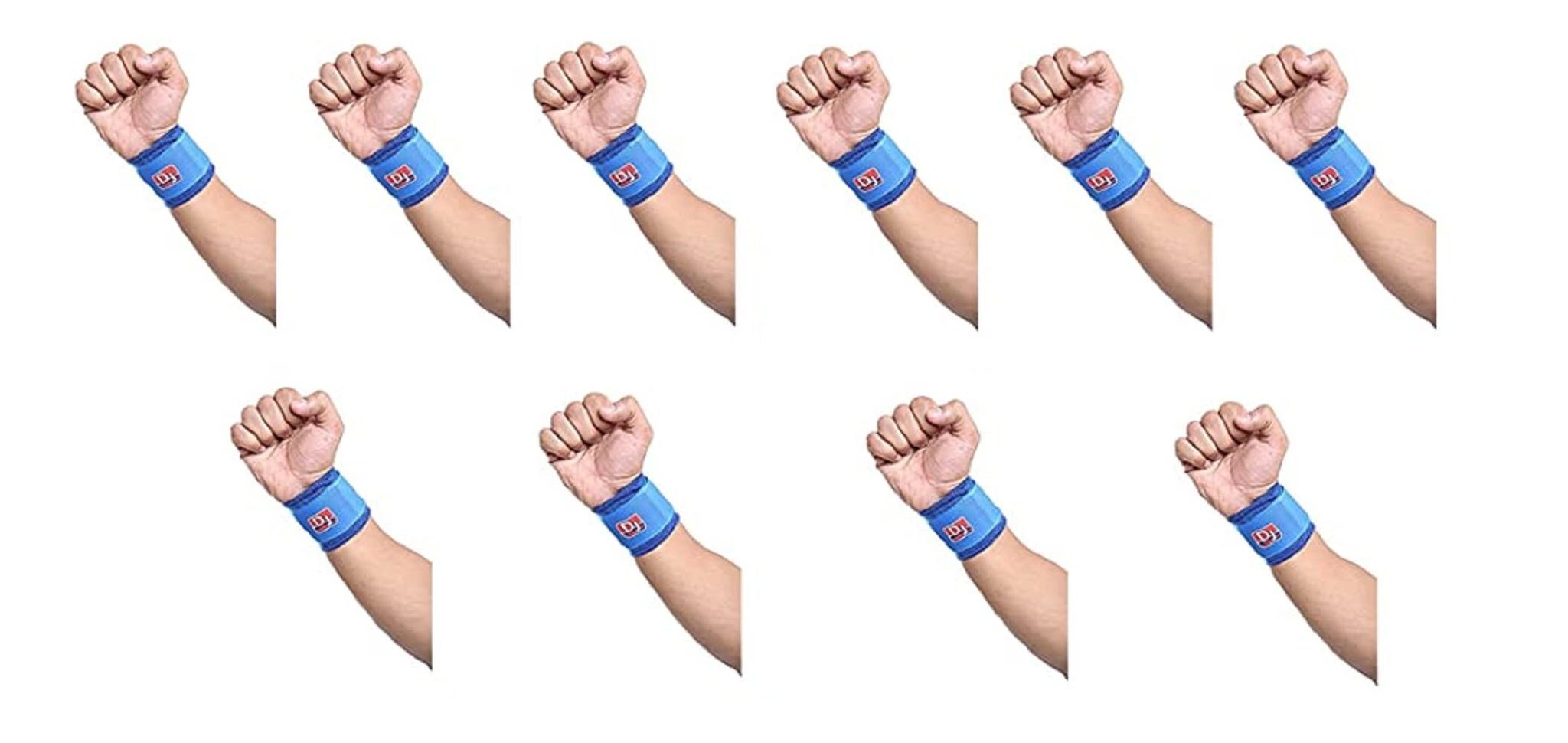 Ezyfit Neoprene Wrist Support | Wrist Band, One Size Fits Most (Pack of 10)