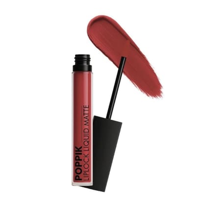 POPPIK Liquid Matte Lipstick for Women | Long Lasting, Smudge Proof, High Pigment Color | Lightweight Comfortable Wear | Transfer Resistant Lip Makeup, Ideal for Wedding, Special Occasions,Gift | 2ML POPPIK Liquid Matte Lipstick for Women | Long Lasting, Smudge Proof, High Pigment Color | Lightweight Comfortable Wear | Transfer Resistant Lip Makeup, Ideal for Wedding, Special Occasions,Gift | 2ML