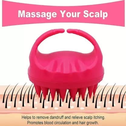 Elecsera Hair Washing Massager Brush Comb for Men Women Massage Scalp and Rid of Dandruff ()