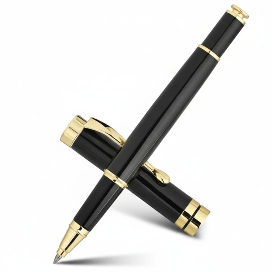 Premium Black & Gold Rollerball Pen