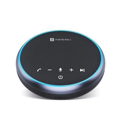 Portronics Talk One 360 Voice Coverage, 3 Mics For Superior Voice Pick Up, Bluetooth 5.1