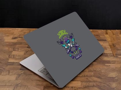 Custom Fit Laptop Skin Sticker for all laptop & notebook - RetroMinimalist06