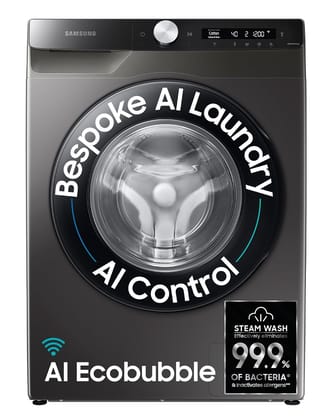 Samsung 8 kg, 5 star, AI Control, AI Eco Bubble, Wi-Fi, Digital Inverter, Motor, Fully-Automatic Front Load Washing Machine (WW80T504DAX1TL, Hygiene Steam, Inox) Samsung 8 kg, 5 star, AI Control, AI Eco Bubble, Wi-Fi, Digital Inverter, Motor, Fully-Autom Samsung 8 kg, 5 star, AI Control, AI Eco Bubble, Wi-Fi, Digital Inverter, Motor, Fully-Automatic Front Load Washing Machine (WW80T504DAX1TL, Hygiene Steam, Inox) Samsung 8 kg, 5 star, AI Control, AI Eco Bubble, Wi-Fi, Digital Inverter, Motor, Fully-Autom