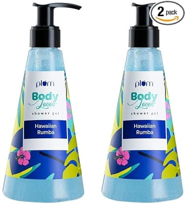 Plum BodyLovin' Hawaiian Rumba Shower Gel | SLS-Free Body Wash For Women & Men | Long Lasting Beachy Fragrance | Aloe-Infused Nourishing Body Cleanser For Soft & Smooth Skin (240 ml) (Pack of 2) Plum BodyLovin' Hawaiian Rumba Shower Gel | SLS-Free Body W