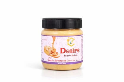 Desire Foods Classic Sweetened Crunchy Peanut Butter, 350g