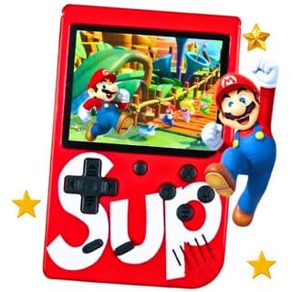SUP Game Box 400 in 1,Handheld Retro Video Game Console:Trendy,Wide LCD,TV Output,6 hrs Continuous Gameplay,Video Games for Kids-USB Rechargeable & Color and Design as per Stock