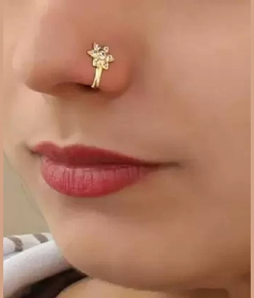 RENU CREATION Beads Gold-plated Plated Metal, Alloy, Brass, Tungsten Nose Stud