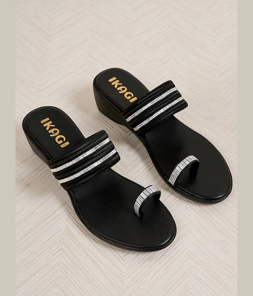 IKAGI Black Women's Flats