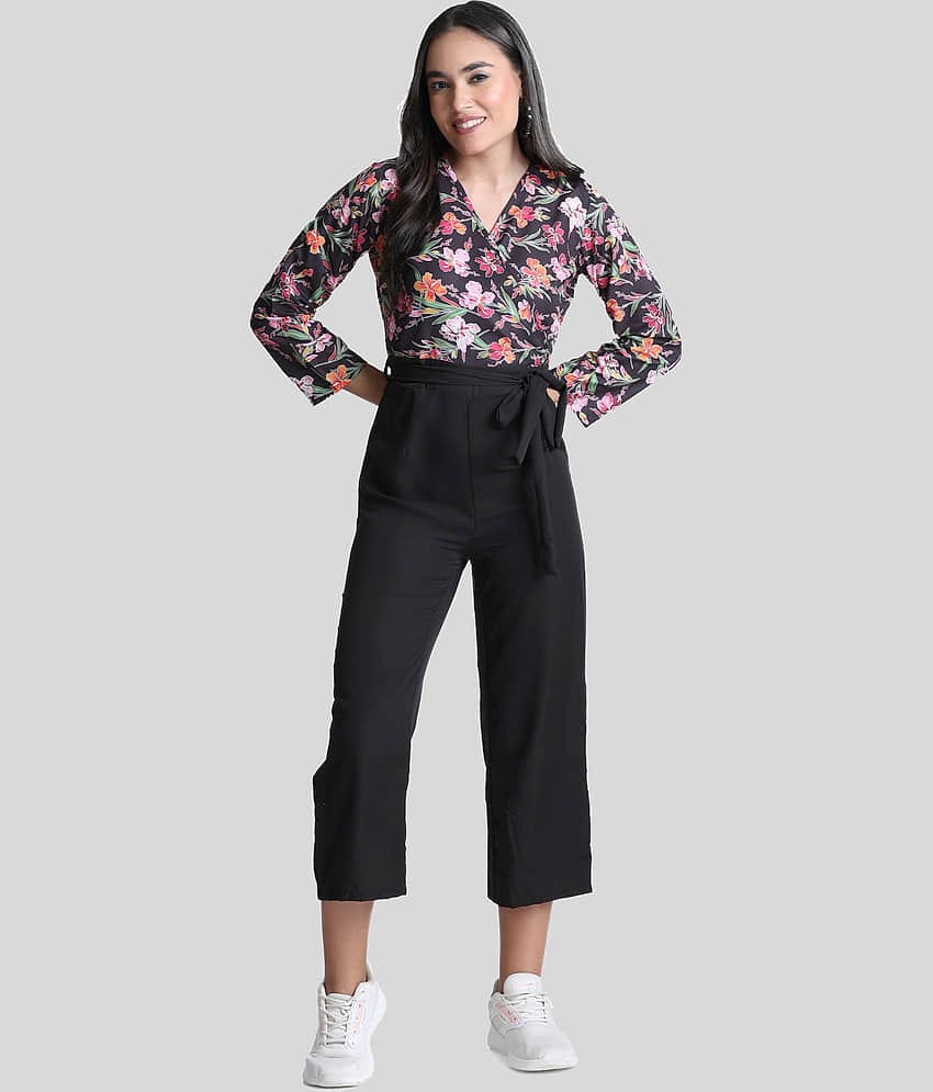 Arshia Fashions - Black Crepe Regular Fit Women's Jumpsuit ( Pack of 1 )