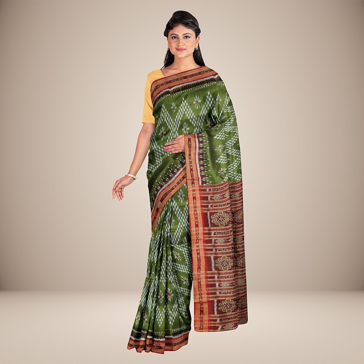 Special Ikat Khandua Silk Saree