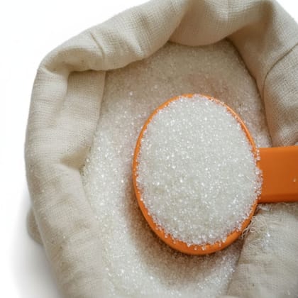 Refined White Sugar - 1 kg - One cloth bag of sugar