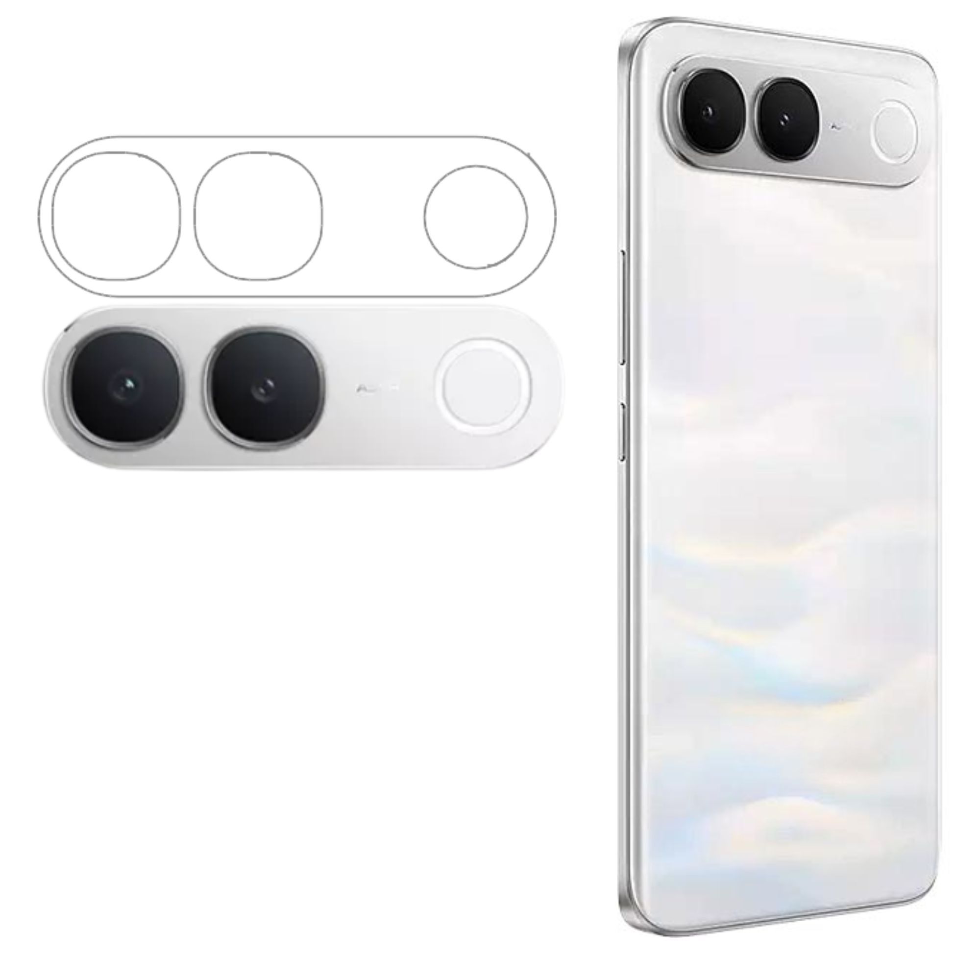 ISAAK Back Camera Lens Protector compatible for Vivo S2 (Pack of 1)