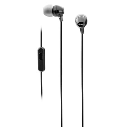 Sony MDR-EX14AP Wired in Ear Headphone with Mic (Black) Sony MDR-EX14AP Wired in Ear Headphone with Mic (Black)
