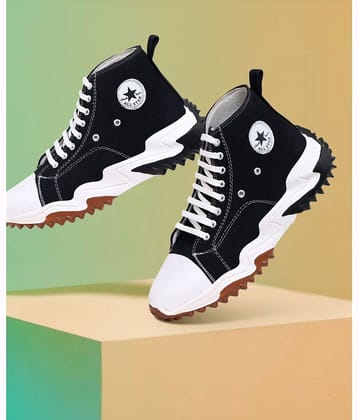 Figor Stylish/Party Wear - Black Men's Sneakers