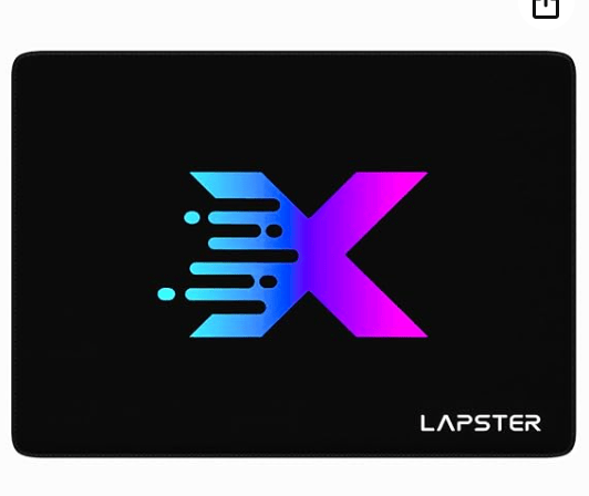 Lapster X Design Gaming Mouse pad, Non-Slip Rubber Base Mouse Pad, with Antifray Stitched Embroidery Edges (220X190X3MM)