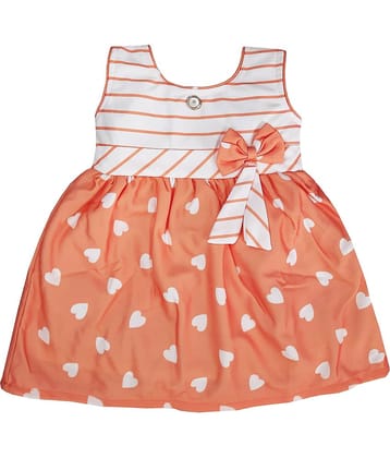 LITTLE PANDA Baby Girls Satin Frocks ( Pink )