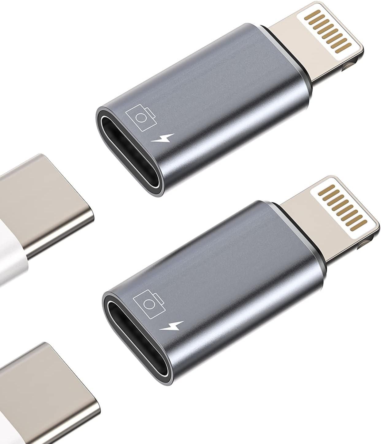 iPhone OTG Adapter  USB-C Female to Lightning Male Converter for Data Sync, Charging, Flash Drive, Camera, Keyboard, Mouse ,Compatible with iPhone 14/13/12/11/XR/X/8/7/SE