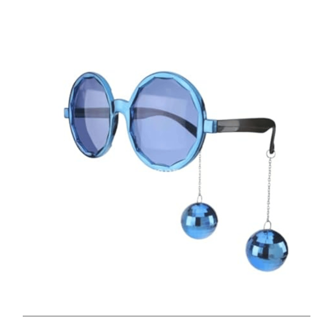 Disco Ball Shades Blue - Fun Party Favor - 1PC