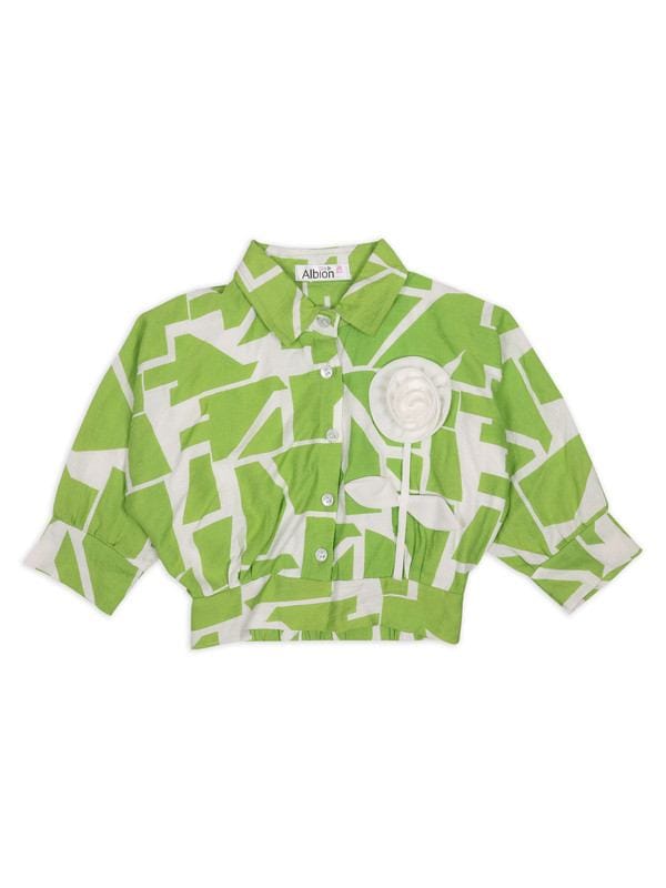 ALBION KIDS GREEN GIRLS TOP