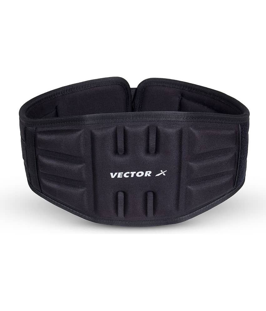 Vector X - Black Synthetic Leather Gym Belt