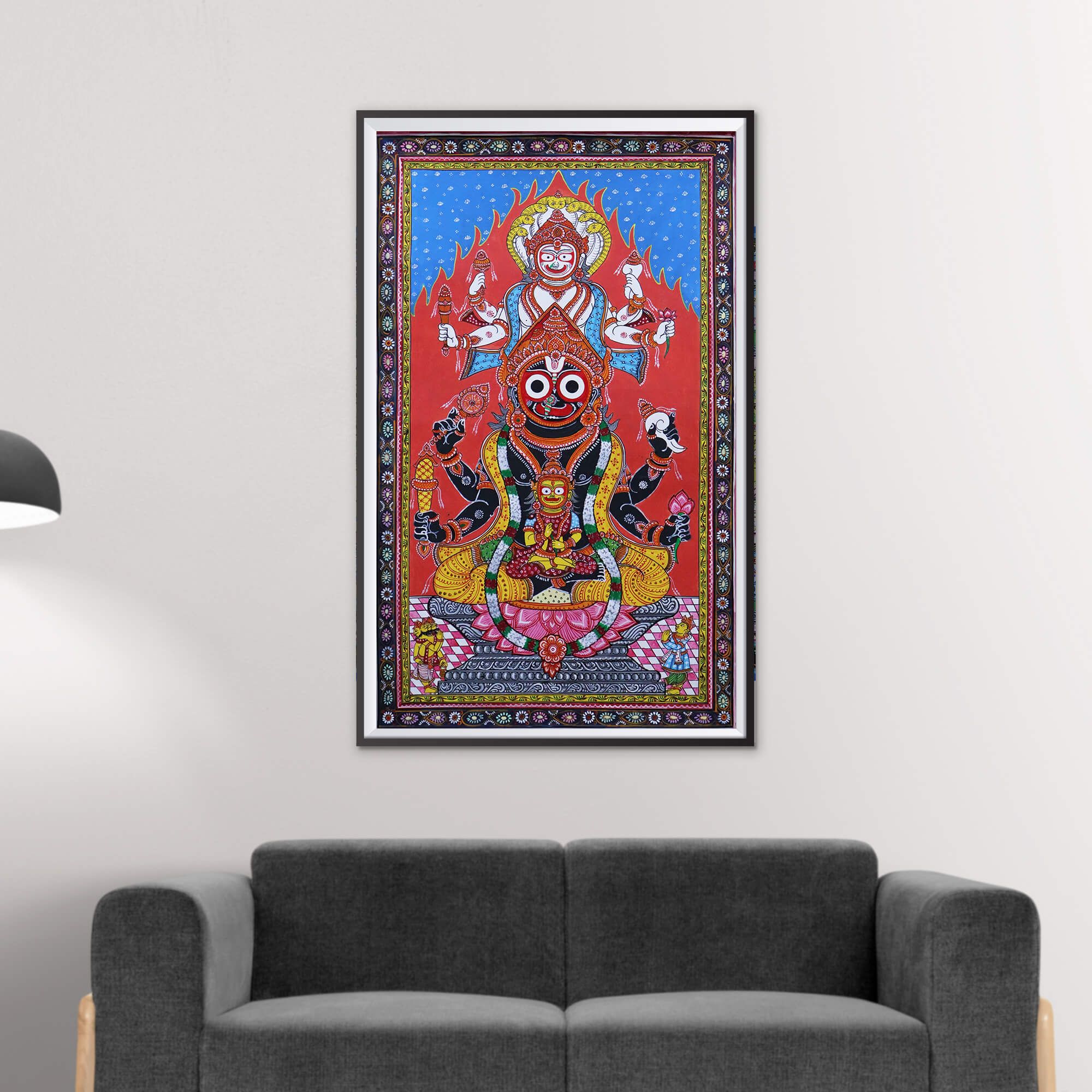 Patta Painting of Jangya Narayan