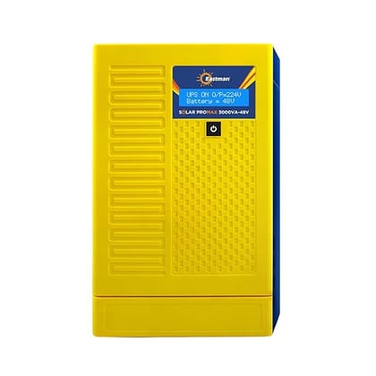 Eastman Solar Promax Pure Sinewave 3000VA/48V Solar Inverter | Reliable Power Backup for Home,Office & Shops | Intelligent, Hybrid & Solar | Warranty 36 Months on Product,10 Years Transformer