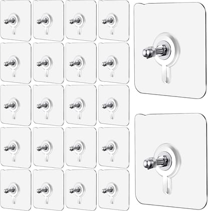 Wall Mount Screw Hooks for Kitchen Bathroom Bedroom Living Room 10 Pcs
