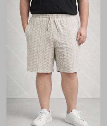 AUSTIVO Grey Cotton Blend Men's Shorts ( Pack of 1 )