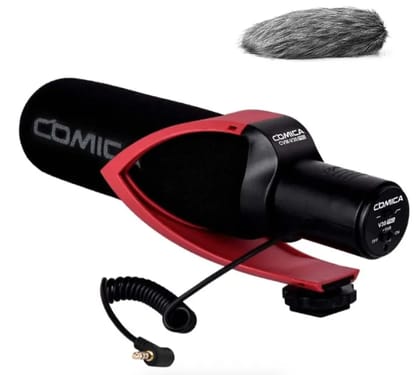 (Refurbished) Comica VM30 PRO - Super Cardioid Condenser Shotgun Microphone (Red) (Refurbished) Comica VM30 PRO - Super Cardioid Condenser Shotgun Microphone (Red)