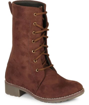 Ishransh - Brown Women's Mid Calf Length Boots