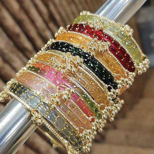 Premium Viral Kashmiri Bangles for Women Gold Festive Occasion
