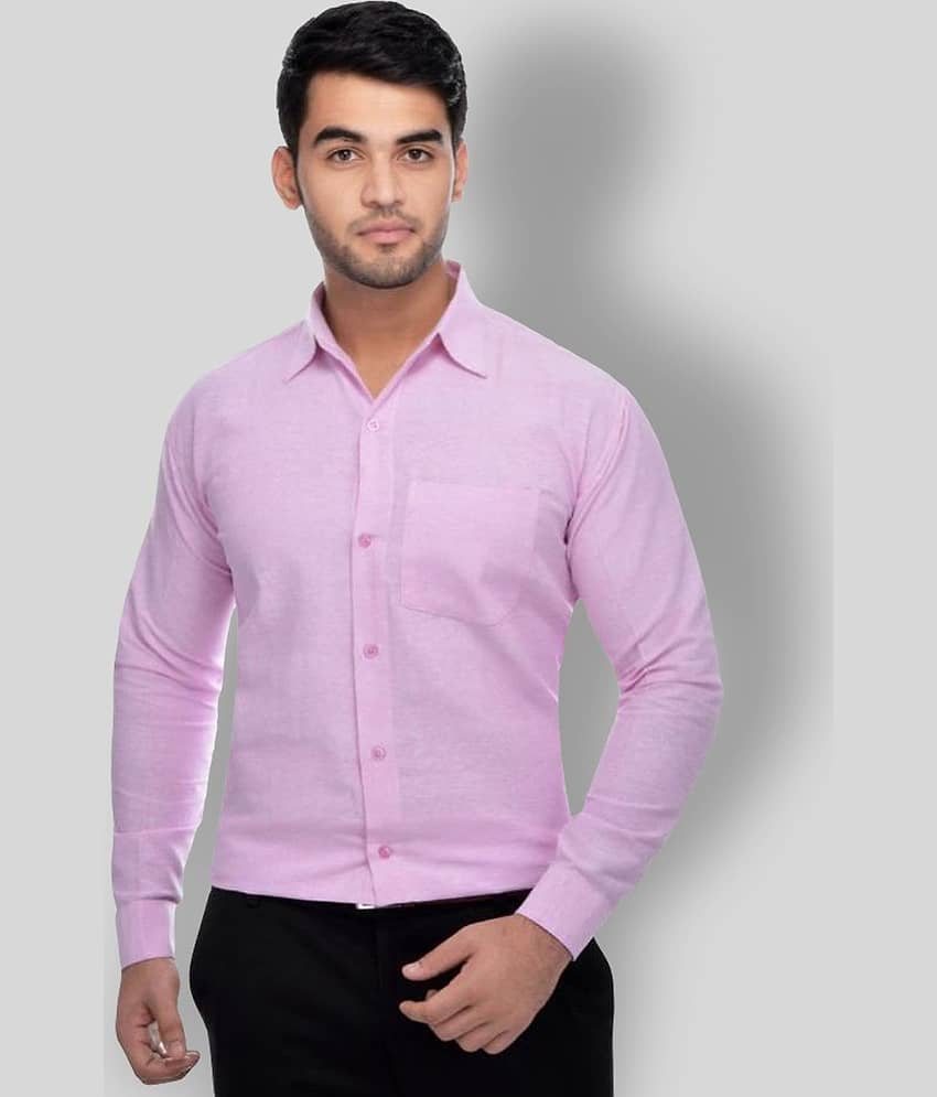 DESHBANDHU DBK - Pink Cotton Regular Fit Men's Casual Shirt ( Pack of 1 )