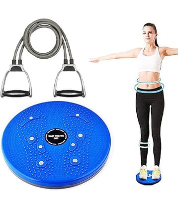 Tummy Twister and Resistance Band Fitness Exercise Gym Accessories Full Body Stretching Strength Abdominal Core and Chest Abs Exercise Equipment