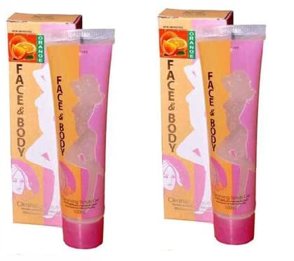 Elecsera Face And Body Orange Cleansing Pack of 2pc Scrub (200 g)