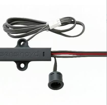 Neo Series E 15 Greay Dual Mode Wardrobe Sensor, DC 12V/24V, Door Sense and Wave Switch Modes, 100cm Cable